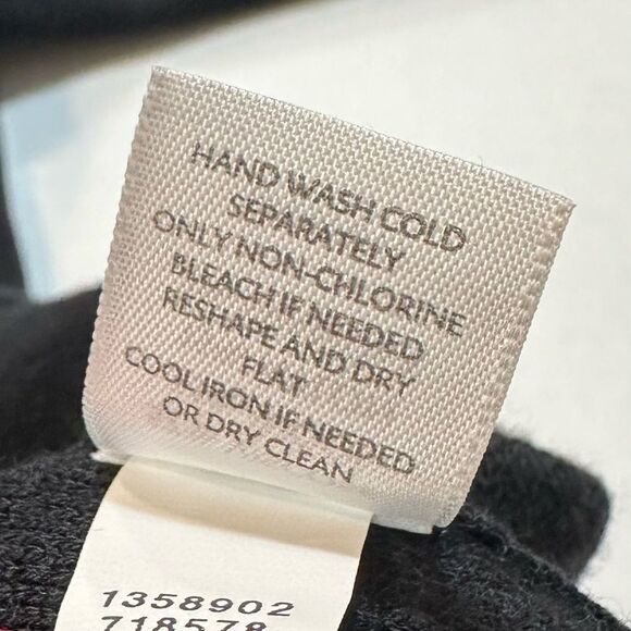 J. Jill Black Sweater Knit Dress Wool Blend Knee Length Size S - Picture 10 of 12